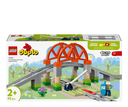Klocki LEGO® LEGO DUPLO 10426 Tory kolejowe i wiadukt